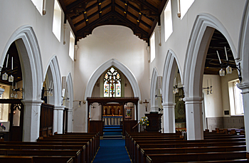 The interior looking east May 2017