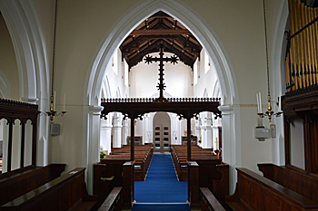 The interior looking west May 2017