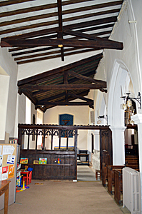The north aisle looking east May 2017
