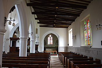 The south aisle looking east May 2017