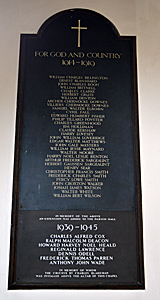 The war memorial May 2017