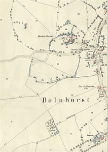 The central part of the village in 1884