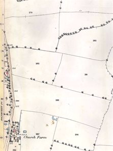 The southern part of the village in 1884
