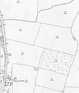 The southern part of the village in 1901
