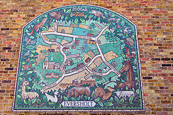 Mural on Eversholt Village Hall February 2016