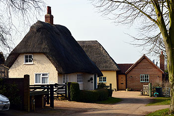41 Church Road with Number 40 behind February 2013