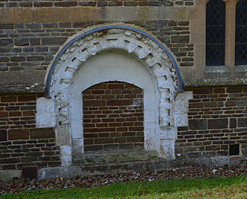 The re-sited Norman north door September 2017