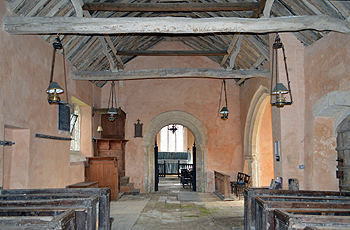 The interior looking east March 2014