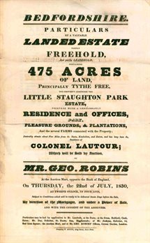 Little Staughton Park sale catalogue WG2481