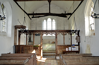 The interior looking east March 2014