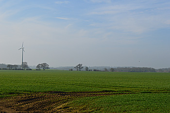 Looking south from the village April 2015