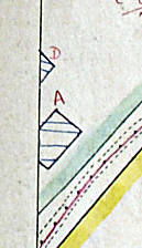 Eastern part of the Isolation Hospital site on the 1925 valuation map