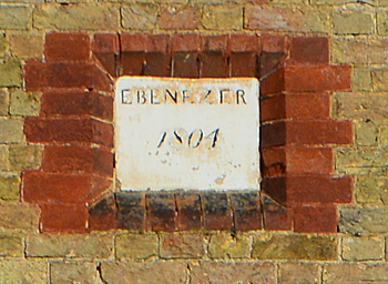 Plaque on the Methodist chapel February 2016