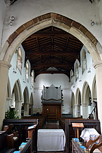 The interior looking west August 2016