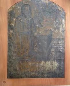 Brass of Robert Hodgson in the church