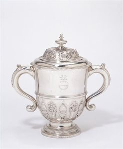 Silver cup and cover