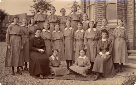 Staff and girls at the Training Home 1912
