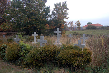 The Saint John burial plot in the churchyard October 2009