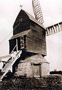 Bolnhurst mill about  1915 by E Sharman