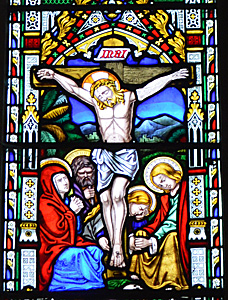 Crucifixion from the east window October 2016