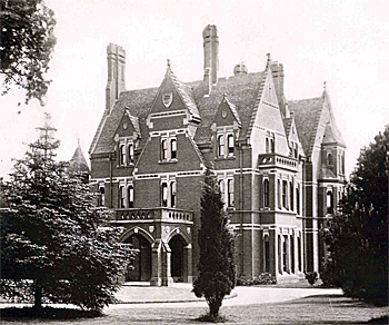 Clapham Park entrance front in 1889 [X67/338]