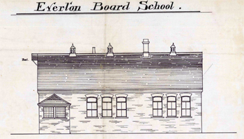 North elevation of the school in 1895 [CDE24]