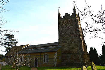 The church from the north-west February 2013