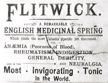 Advertisement for Flitwick water [Z50/143/449]