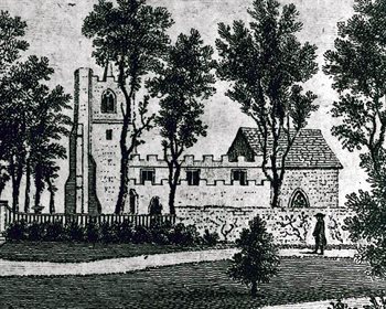 The church from the south about 1765 [LL18/26]