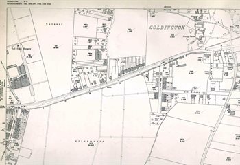 The western part of Goldington in 1926