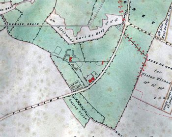 Ion about 1851 [MA66] note the top of the map is north-east