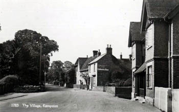 Kempston High Street looking west from the Half Moon about 1920