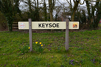 Keysoe sign March 2016
