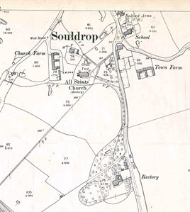 The southern part of the village in 1901