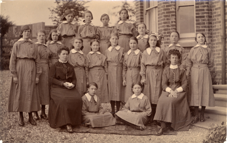 Staff and girls at the Training Home 1912