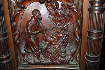 Abraham and Isaac carving April 2007