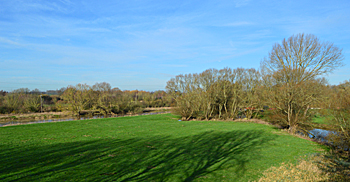 Looking towards the River Great Ouse from the A1 February 2016