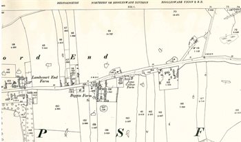 The eastern part of Langford End in 1901