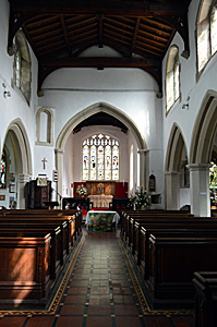 The interior looking east August 2016