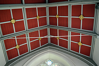 The chancel roof May 2017