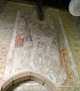 Saint Christopher on the north wall October 2016