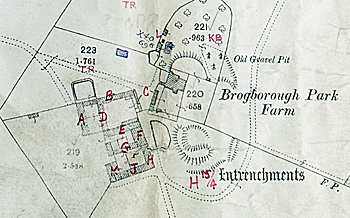 Brogborough Park Farm annotated for the 1925 Rating and Valuation Act survey [DV2-C21]