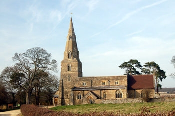 Chellington church from the south March 2009