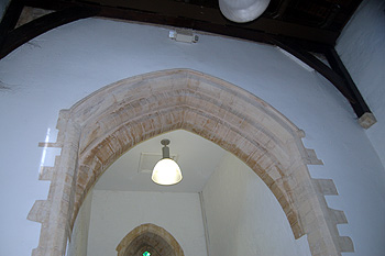 The west tower arch August 2012