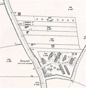 The area around the hospital in 1926