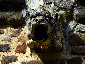 Gargoyle at the west end of the south aisle February 2013