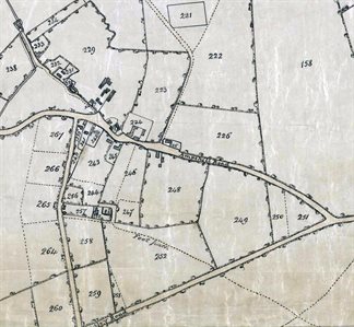 Denel End about 1808 [MA68] note the top of the map is north-east