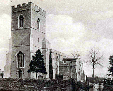 The church from the south-west about 1910 [Z1130/51/4]