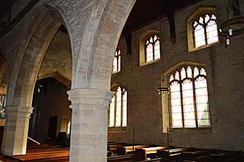 View from the north aisle into the nave February 2016