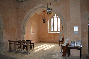View into the south aisle from the nave March 2014